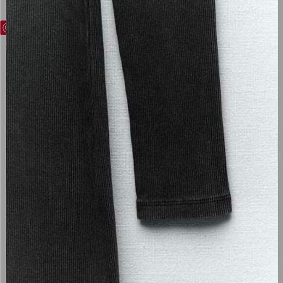 ZARA WASHED EFFECT FITTED DRESS - Picture 3 of 4